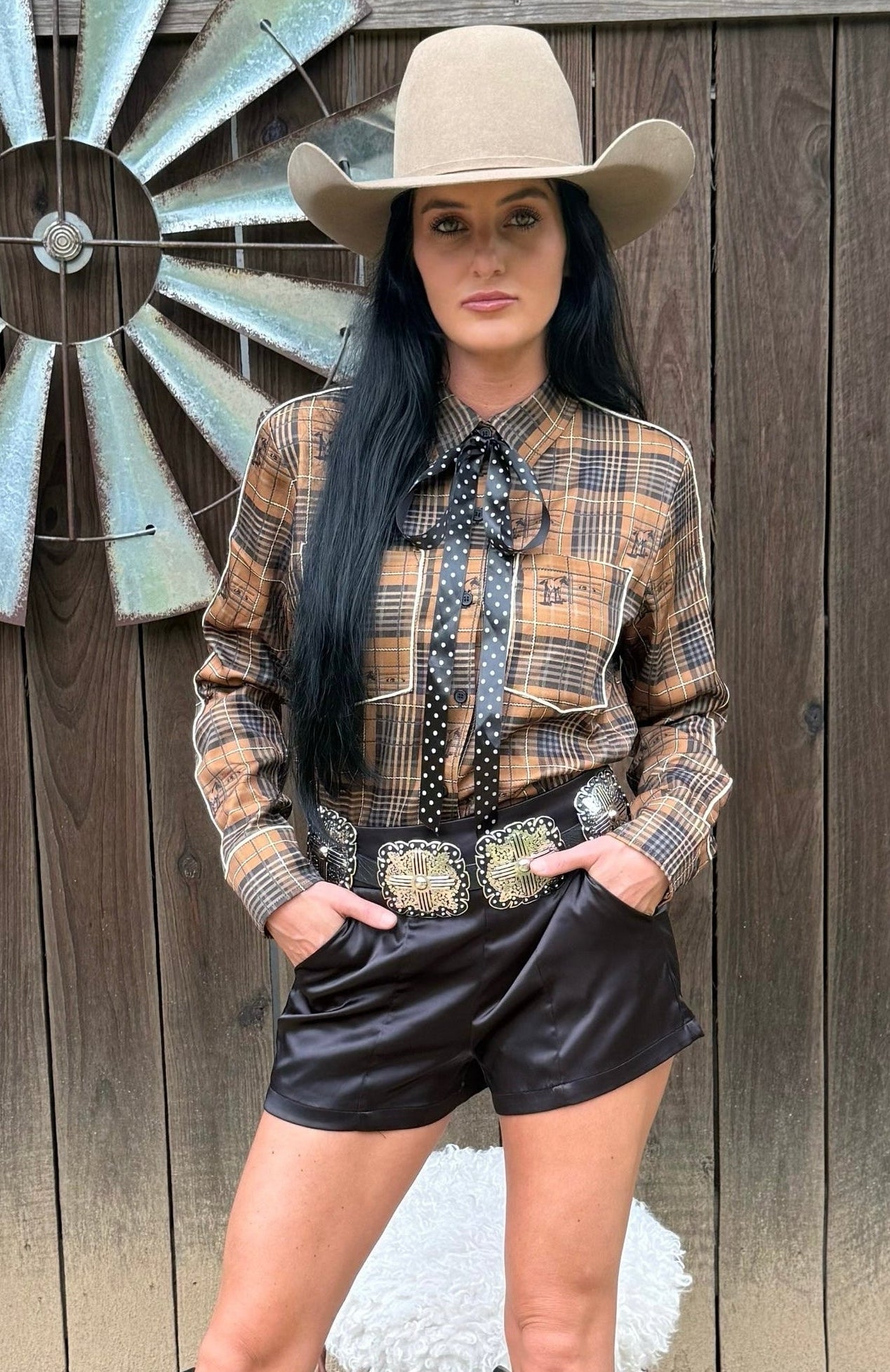 The Prairie Plaid Top